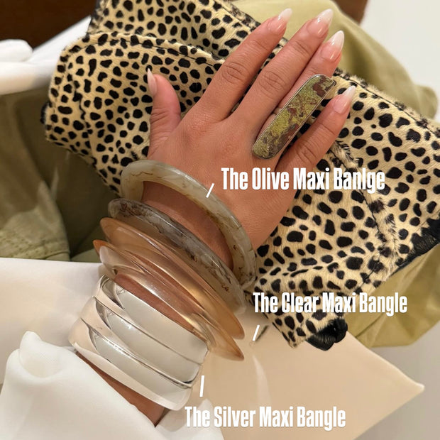 The Olive Maxi Bangle - BERNA PECI JEWELRY