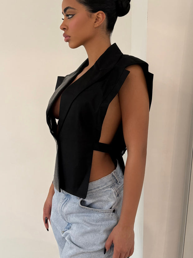 The Black BP Vest - BERNA PECI JEWELRY