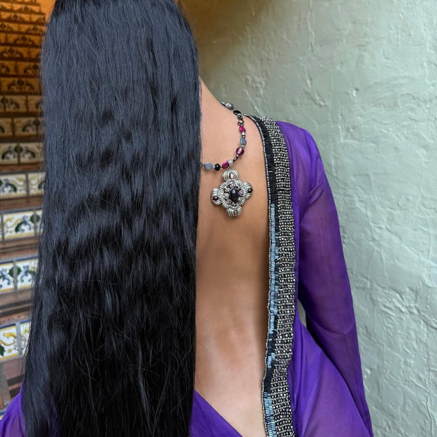 The Purple Passion Cross Necklace - BERNA PECI JEWELRY