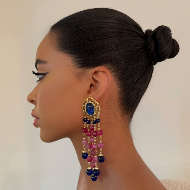 The Jasmine Beaded Drop Earrings - BERNA PECI JEWELRY