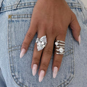Left Maxi Marquise Band - BERNA PECI JEWELRY