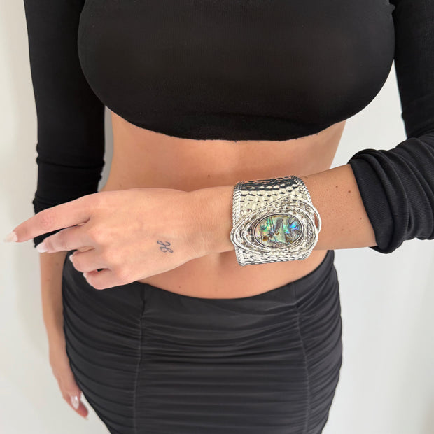 The Chrome Oyster Cuff - BERNA PECI JEWELRY