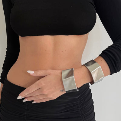 The Chrome Matte Bangle