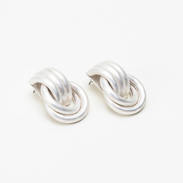 The Matte Staple Silver Collection Earrings - BERNA PECI JEWELRY