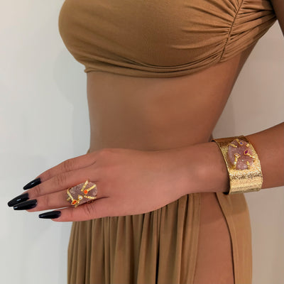 The Rose Authentic Stone Set - BERNA PECI JEWELRY