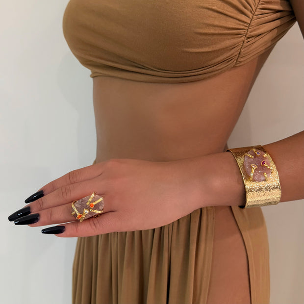 The Rose Authentic Stone Set - BERNA PECI JEWELRY