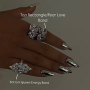 Top Rectangle /Pear Love Band - BERNA PECI JEWELRY