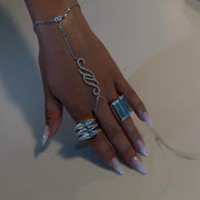 The Icy Swirl Hand Chain - BERNA PECI JEWELRY