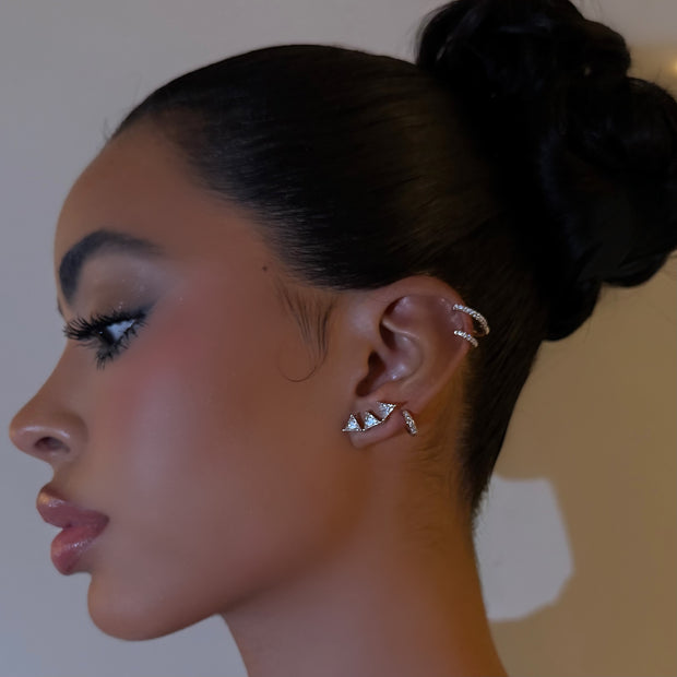 Triangle Triple Stud - BERNA PECI JEWELRY