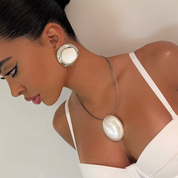 The Silver Dot Necklace - BERNA PECI JEWELRY