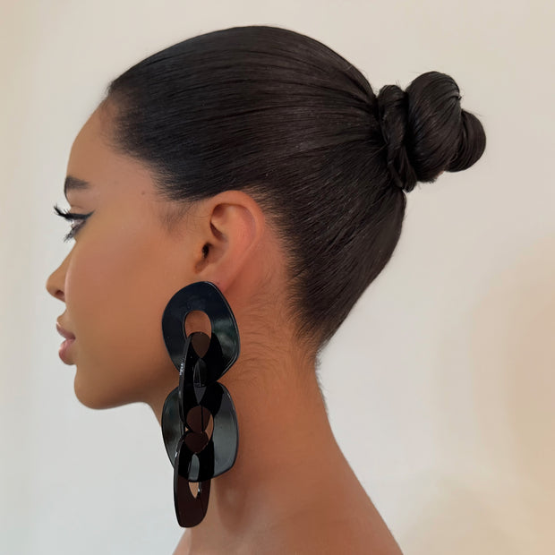 The Black Ropes Drop Earrings - BERNA PECI JEWELRY