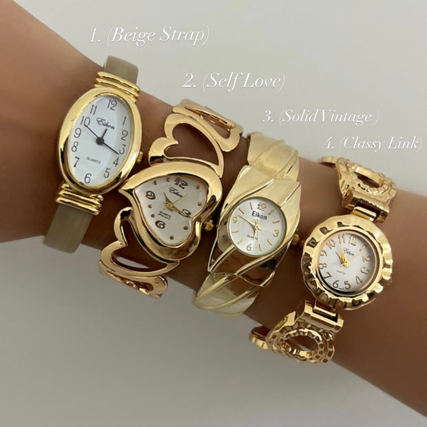 The Vintage Gold Watch Collection - BERNA PECI JEWELRY