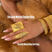 The Maxi Gold Melted Rings - BERNA PECI JEWELRY