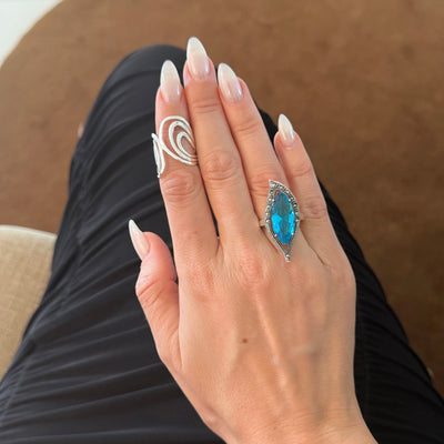 Left Chrome Wave Band - BERNA PECI JEWELRY