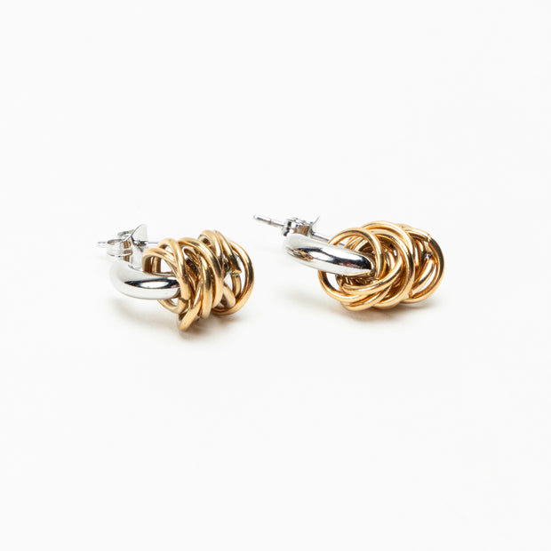 The Wrap Two Tone Collection Earrings - BERNA PECI JEWELRY