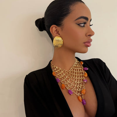 The Gold Dripping Necklace - BERNA PECI JEWELRY