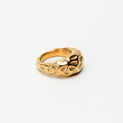 The Textured Gold Collection Ring - BERNA PECI JEWELRY