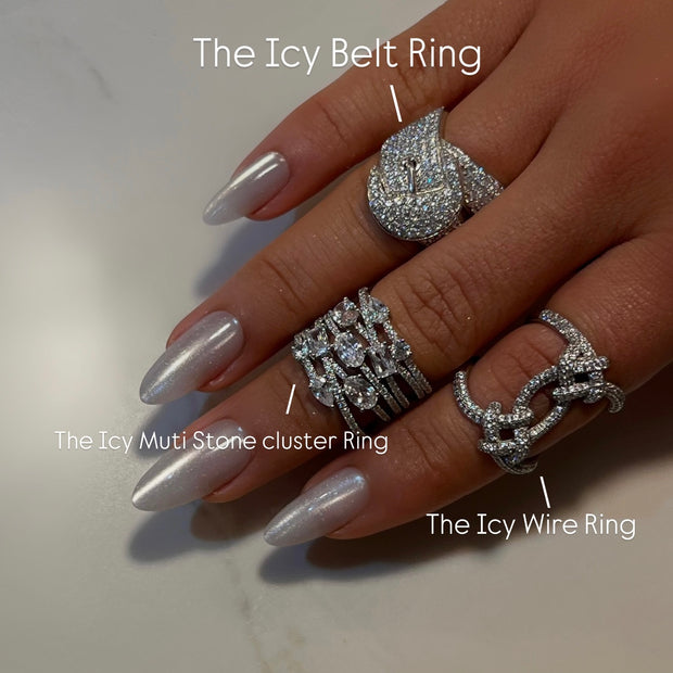 The Icy Belt Ring - BERNA PECI JEWELRY