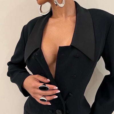 Chrome Black Ring - BERNA PECI JEWELRY