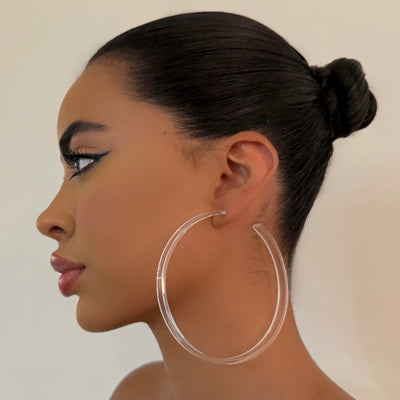 The Clear Hoop - BERNA PECI JEWELRY
