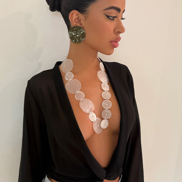 The White Seashell Necklace - BERNA PECI JEWELRY