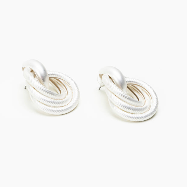 The Matte Silver Collection Earrings - BERNA PECI JEWELRY
