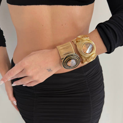Gold Wire Cuffs