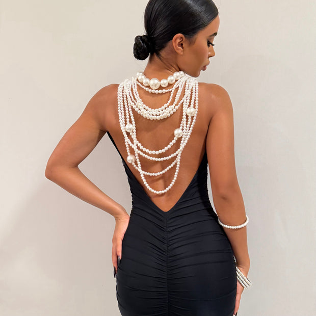 The Pearl Layered Necklace - BERNA PECI JEWELRY