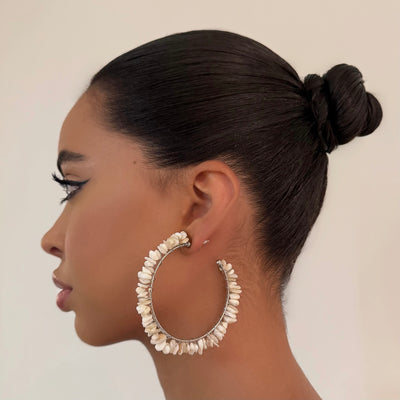 The Nudes Seashell Hoop - BERNA PECI JEWELRY