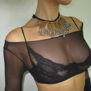 The Beaded Brown Stone Custom Necklace - BERNA PECI JEWELRY