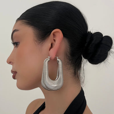 The Large Chrome Hoop - BERNA PECI JEWELRY