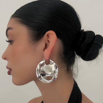 The Solid Silver Hoop - BERNA PECI JEWELRY