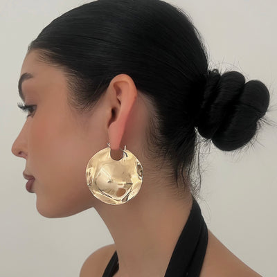 The Solid Gold Hoop - BERNA PECI JEWELRY