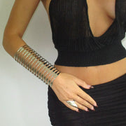The Long Maxi Chrome Cuff - BERNA PECI JEWELRY