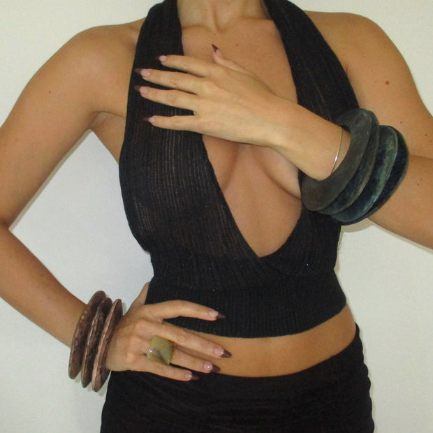 The Maxi Wooden II Bangle - BERNA PECI JEWELRY