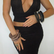 The Maxi Wooden II Bangle - BERNA PECI JEWELRY