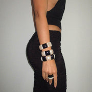 The Black And White Bangle - BERNA PECI JEWELRY