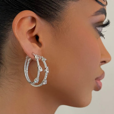 The 925 Pear Individual Hoop - BERNA PECI JEWELRY