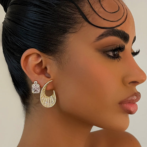 The 925 Square Stud - BERNA PECI JEWELRY