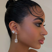 The 925 Baguette Square Stud - BERNA PECI JEWELRY