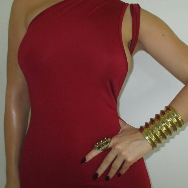 The Gold Maxi Layered Cuff - BERNA PECI JEWELRY