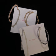 The 925 Large Crystal Hoop - BERNA PECI JEWELRY