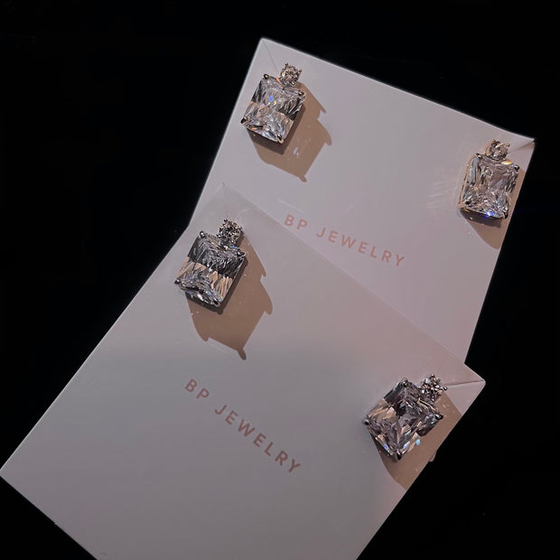 The 925 Square Stud - BERNA PECI JEWELRY
