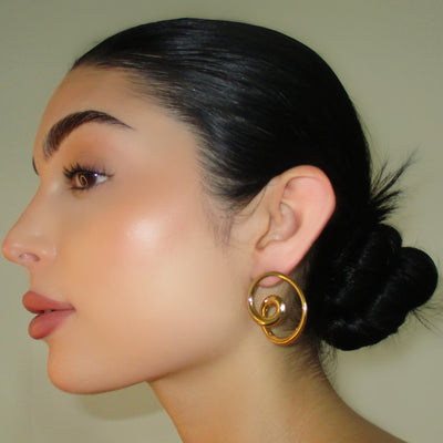 The Mini Abstract Swirl Earrings - BERNA PECI JEWELRY