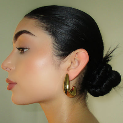 The Gold Chunky Cuff Hoop - BERNA PECI JEWELRY
