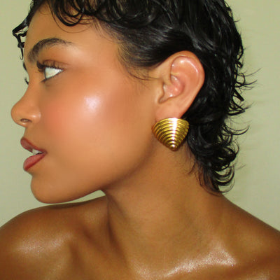 The Gold Maze Studs - BERNA PECI JEWELRY