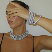 The Layered Chrome Clasp Set - BERNA PECI JEWELRY