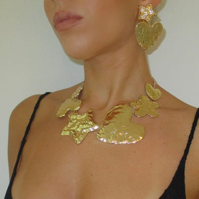 The Jumbo Heart Gold Necklace - BERNA PECI JEWELRY