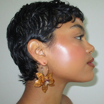 The Brown Orcid Hoop - BERNA PECI JEWELRY