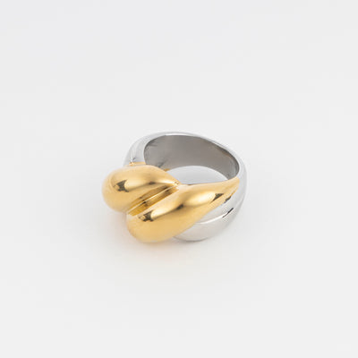 The Two Tone Twist Ring - BERNA PECI JEWELRY